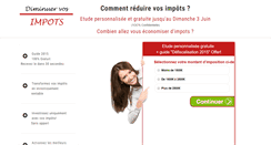 Desktop Screenshot of diminuer-vos-impots.com